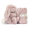 Doudou plat Bashful Luxe Lapin Rose Jellycat Produit 4