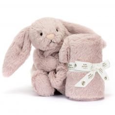 Doudou plat Bashful Luxe Lapin Rose