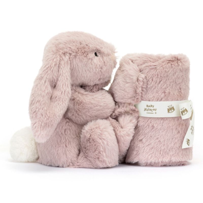 Doudou plat Bashful Luxe Lapin Rose Jellycat Produit 4