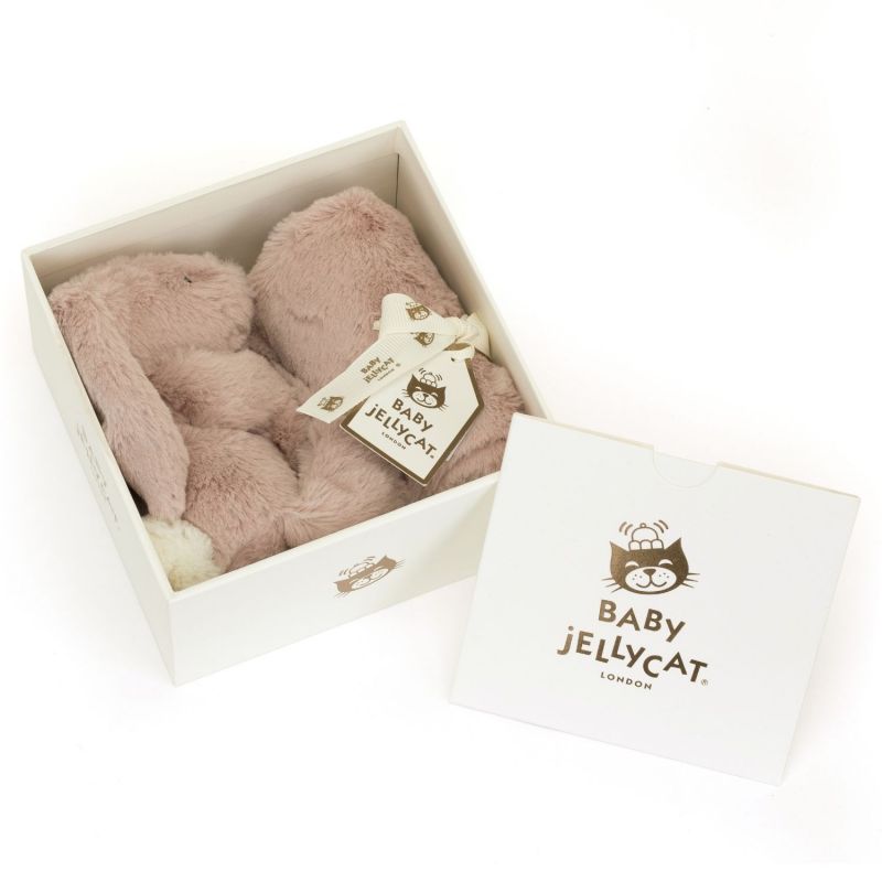 Doudou plat Bashful Luxe Lapin Rose Jellycat Packaging 7