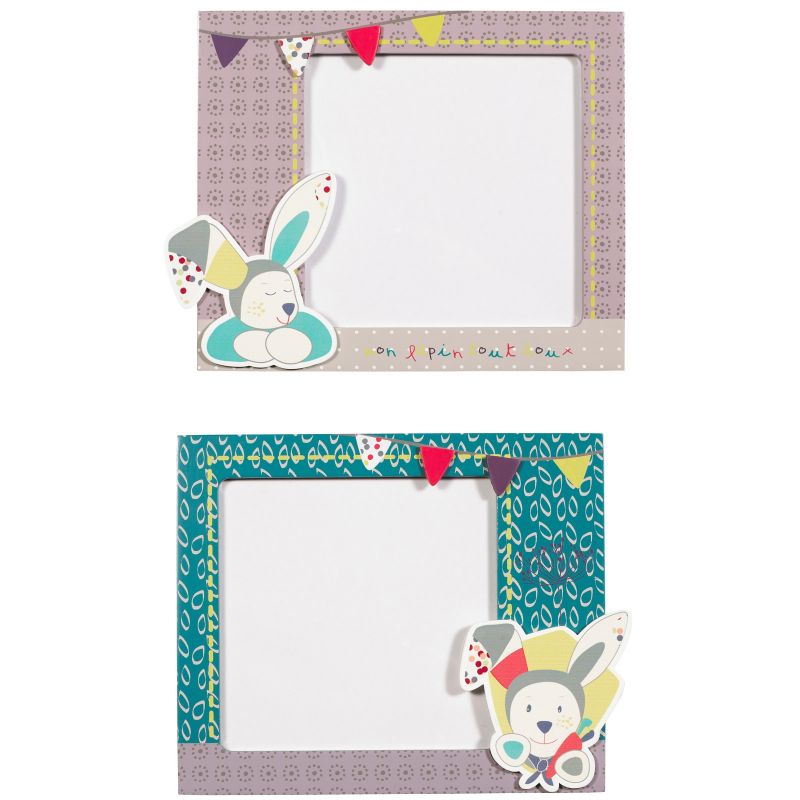 Lot de 2 cadres photos Tinoo (17 x 14,5 cm) Sauthon