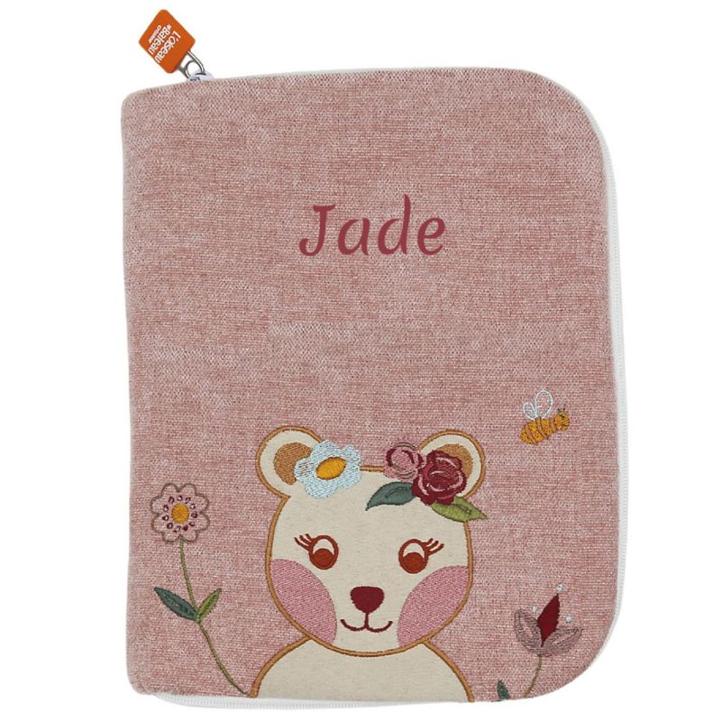 Protège carnet de santé Tchikis 3 Mme Ours (personnalisable) L'oiseau bateau Produit 1