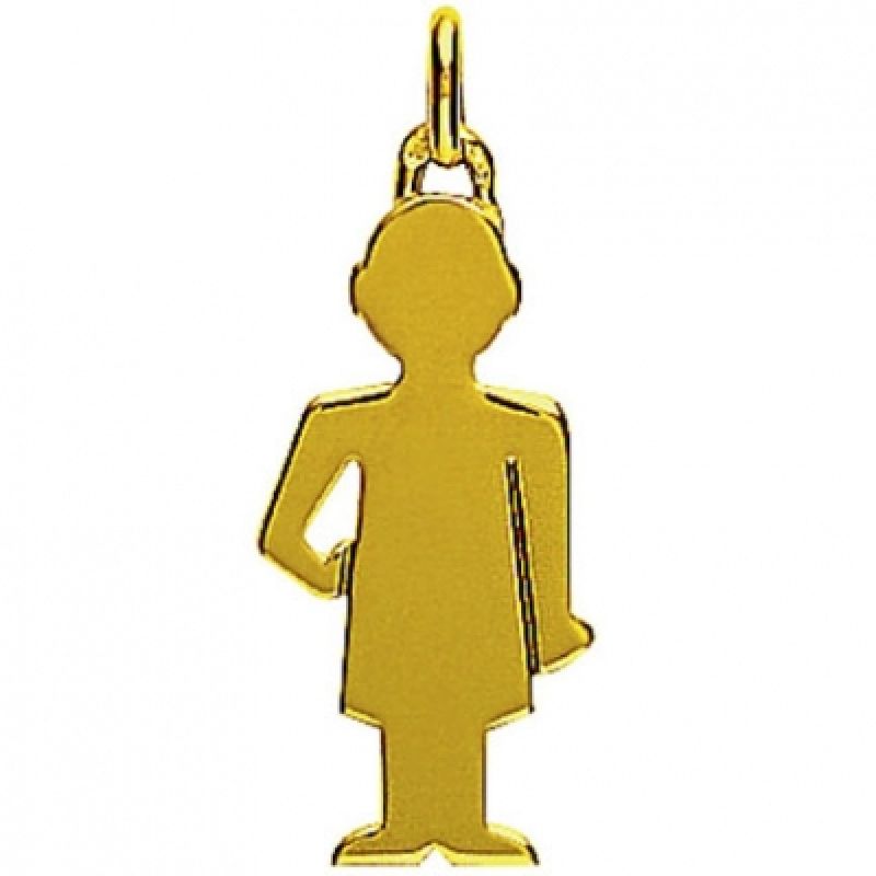 Pendentif petit garçon Trésor 25 mm (or jaune 750°) Maison Augis