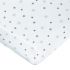 Drap housse blanc étoiles grises (70 x 140 cm) - Domiva Drap housse blanc étoiles grises (70 x 140 cm) - Domiva