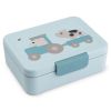 Boîte à goûter avec séparateur Tiny farm Bleu Done by Deer Produit 1