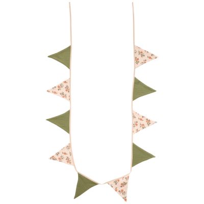 Guirlande fanions coton fleurs et fougère (250 cm) BB & Co