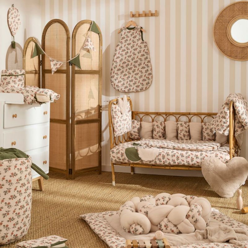 Guirlande fanions coton fleurs et fougère (250 cm) BB & Co Ambiance 2