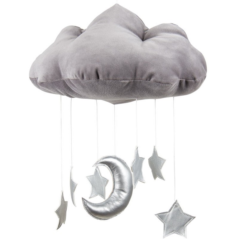 Mobile nuage gris Cotton&Sweets