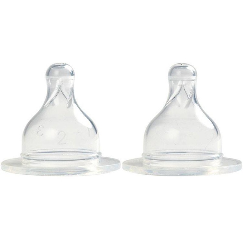 Lot de 2 tétines débit lent 1er âge Béaba