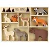 Set 8 animaux en bois forêt  par Egmont Toys