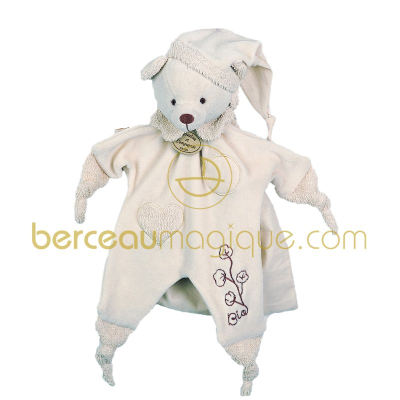 Doudou bio Ours (Grand modèle) Doudou et Compagnie