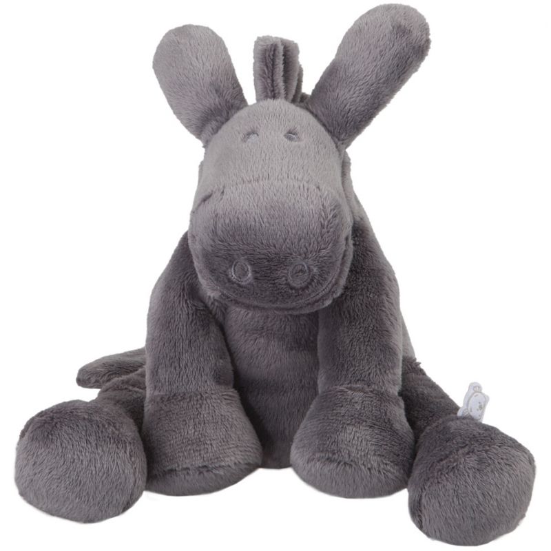 Peluche Paco âne gris foncé Poudre d'étoiles (40 cm) Noukie's