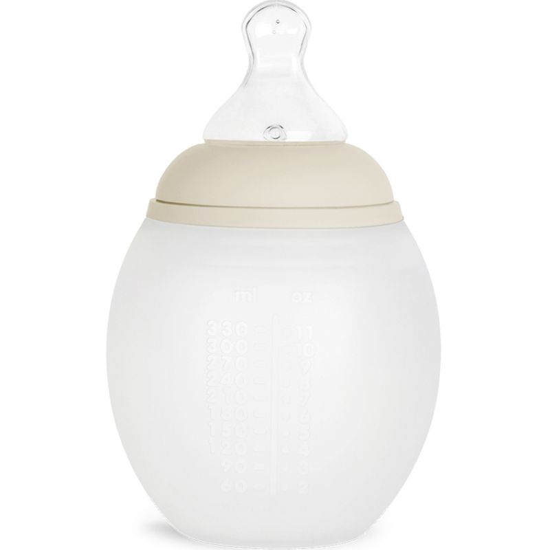 Biberon anti-colique en silicone sand (330 ml) Elhée Produit ouvert 2