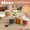 Coffret 10 portions verre 250 ml Natural color mix Béaba Ambiance 3