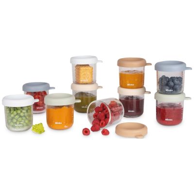 Coffret 10 portions verre 250 ml Natural color mix Béaba