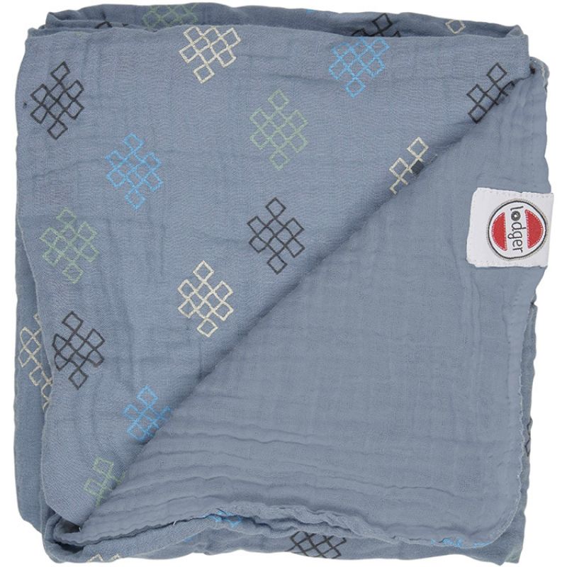 Couverture bébé en coton Dreamer Xandu Ocean bleu (120 x 120 cm) Lodger