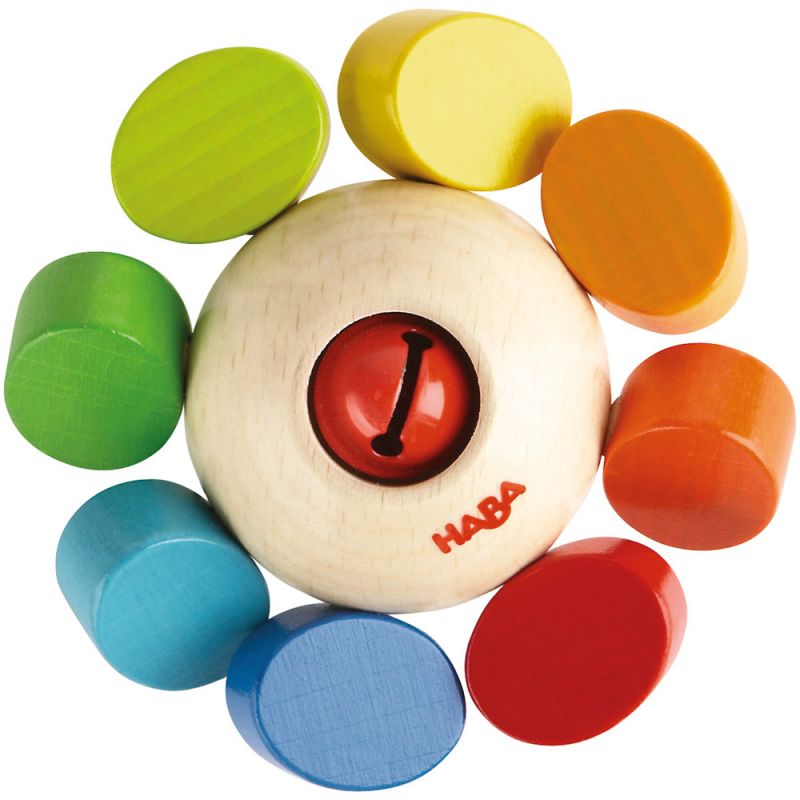 Hochet en bois Ronde des couleurs Haba