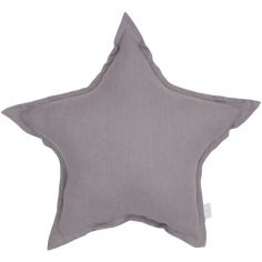 Coussin étoile gris requin (45 cm)
