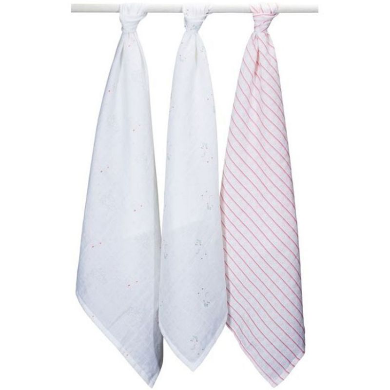 Lot de 3 langes Mila (70 x 70 cm) Sauthon