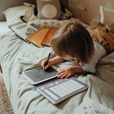 Tablette à dessin KIDYDRAW-MINI Il était une fois violet