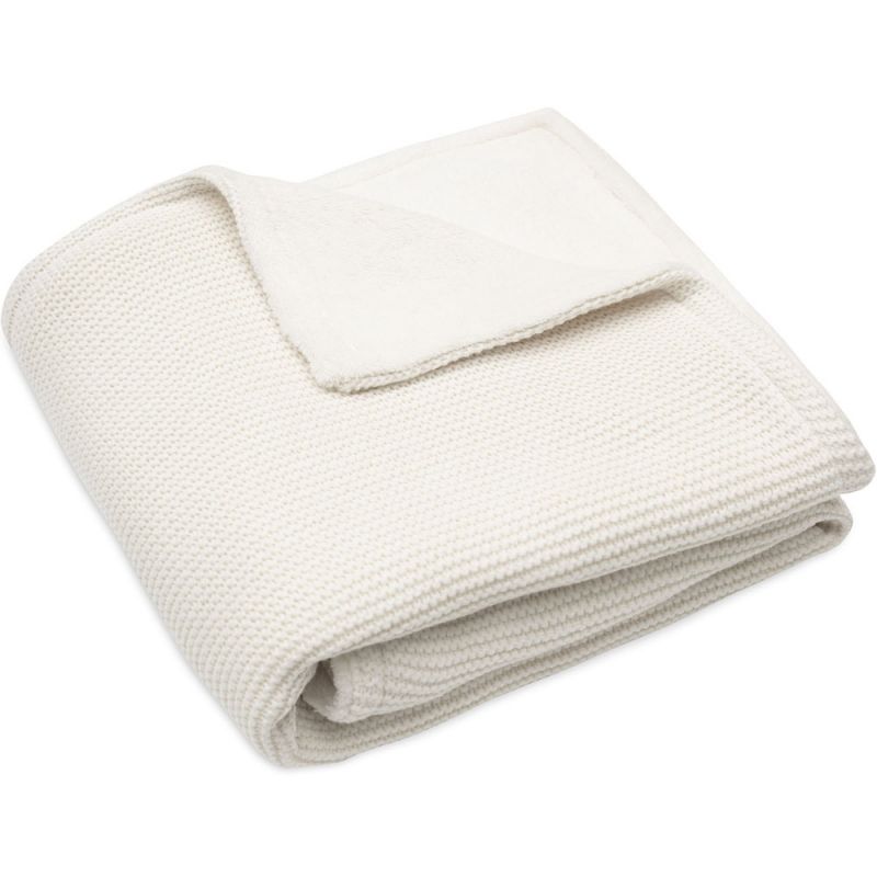 Couverture en polaire Basic Knit Ivory (75 x 100 cm) Jollein Produit 1 grande taille