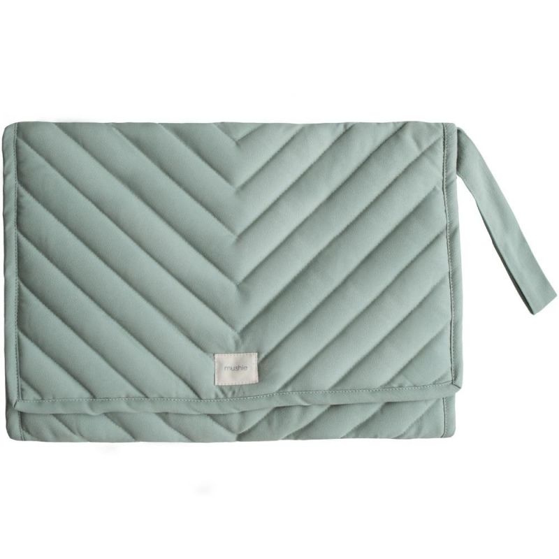 Tapis à langer nomade Roman green Mushie