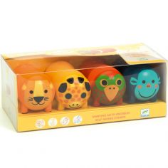 Lot de 4 tampons Animaux de la savane - Djeco
