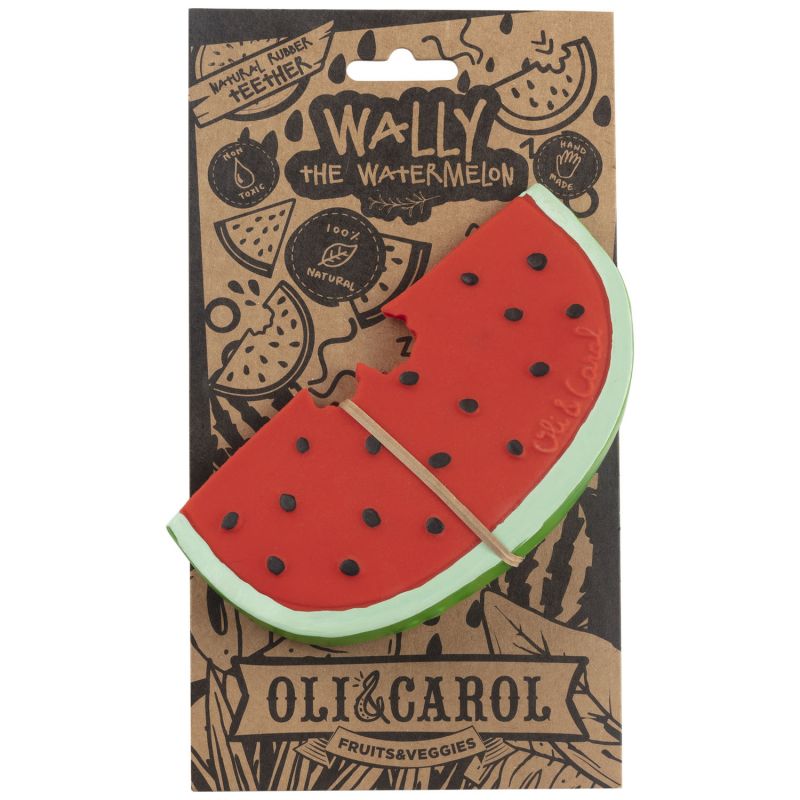Wally la pastèque en latex d'hévéa Oli & Carol Packaging 9