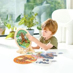 Puzzle en bois avec chevalet Les 4 saisons (56 pièces)