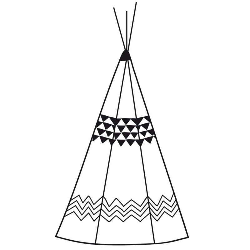 Affiche tipi Indian spirit by Elle C. (30 x 40 cm) Lilipinso