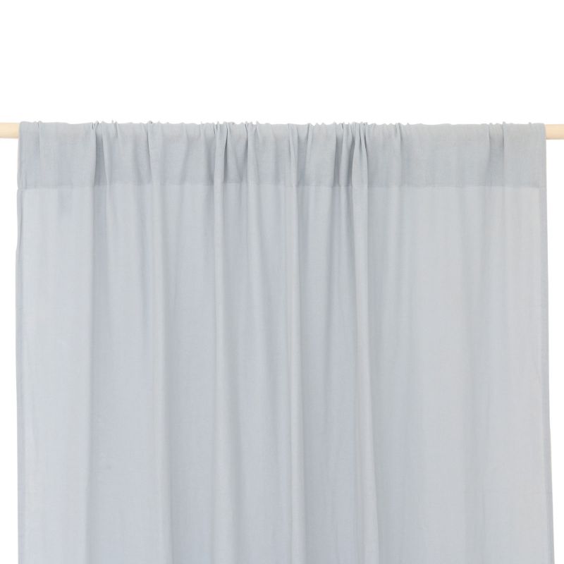 Rideau Utopia bleu clair Riviera blue (146 x 280 cm) Nobodinoz
