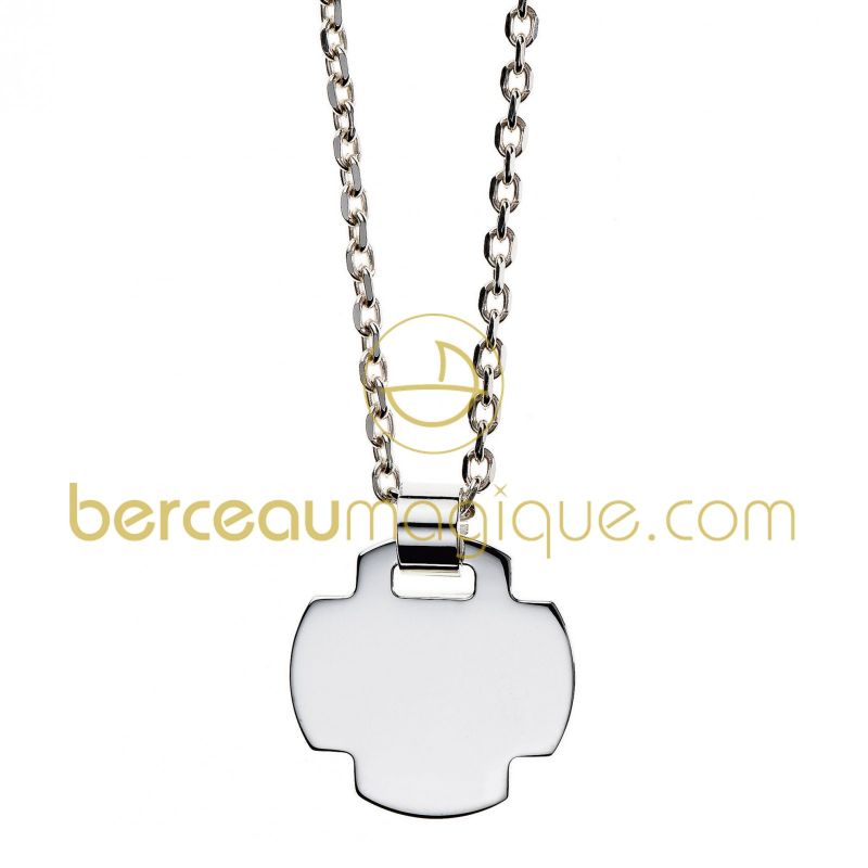 Pendentif Croix Bambino (argent) Christofle