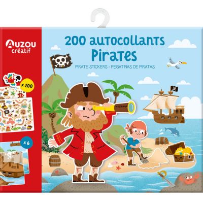 200 autocollants pirates  par Auzou Editions