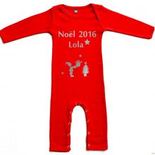 Pyjama personnalisable Noël 2016 (3 mois)  par Les Griottes