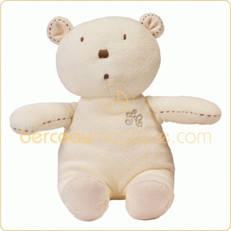 Peluche Gaston l'ourson écru (25 cm) Tartine et Chocolat