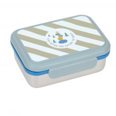 Boîte à goûter inox Sunny Explorer vert et bleu - Lässig 