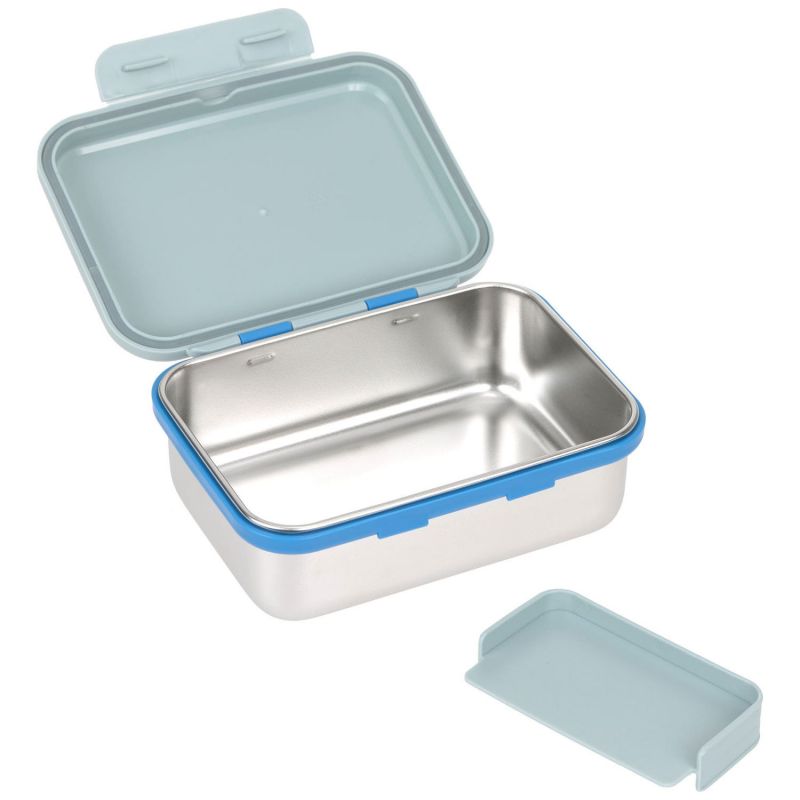 Boîte à goûter inox Sunny Explorer vert et bleu Lässig Produit 4