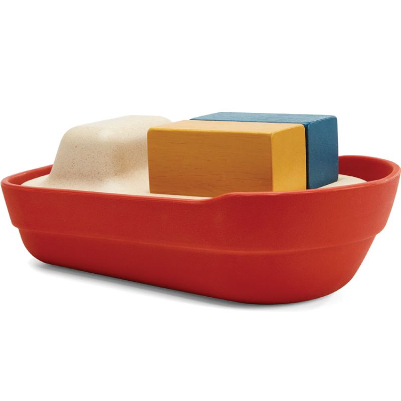 Grand bateau modulable rouge (21 cm) Plan Toys