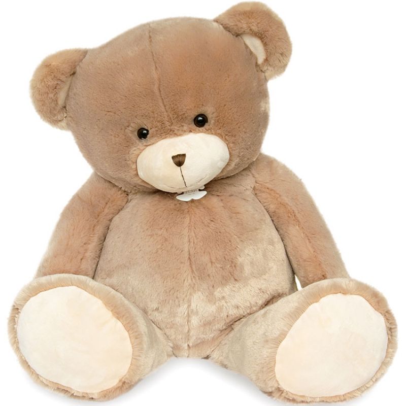 Peluche géante ours Bellydou marron glacé (90 cm) Histoire d'Ours