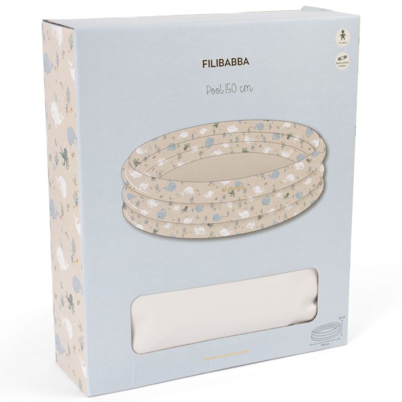 Piscine Alfie Les contes de Christian la Baleine (150 cm) Filibabba Packaging 3