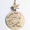 Suspension Mon Premier Noël en bois (personnalisable)  par Minoé