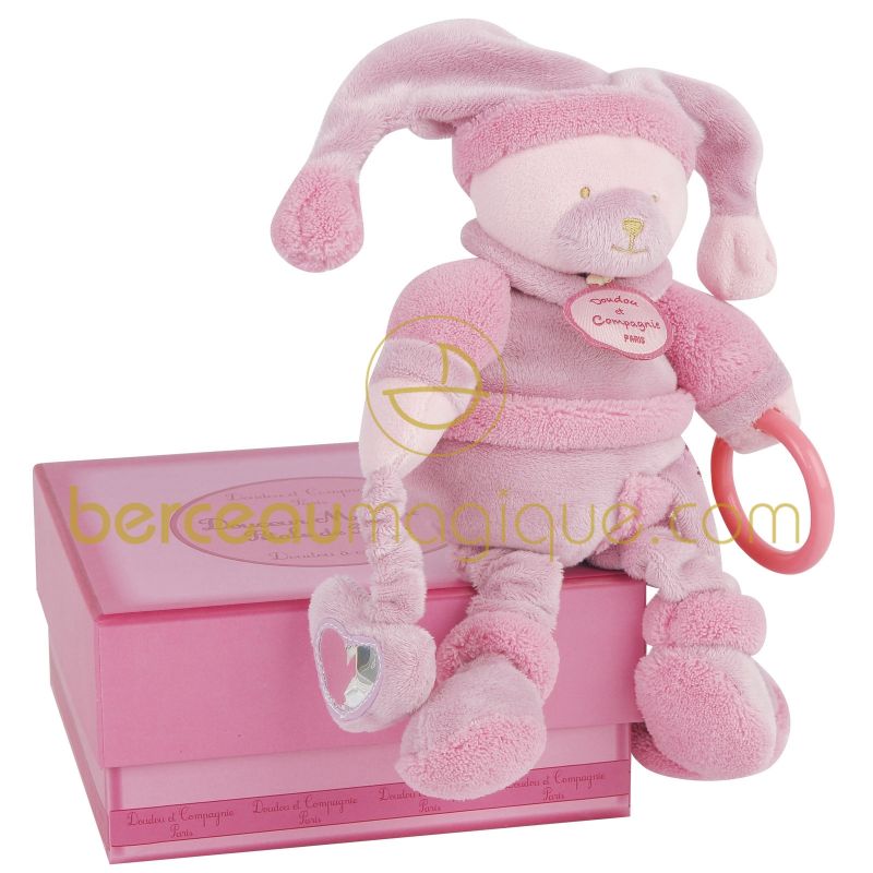 Pantin d'activités Pétale de rose Doudou et Compagnie