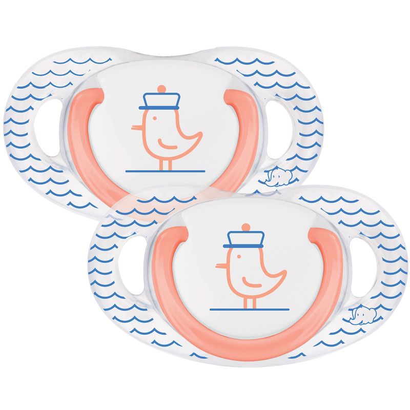 Lot de 2 sucettes physiologiques en latex Navy (18-36 mois) Bébé Confort