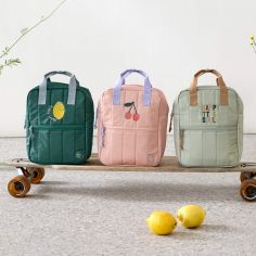 Mini Sac à dos carré Little Gang Cerise pêche