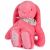 Variation Rose du produit Peluche Lapin Fleurette Corail (50 cm) de la marque Doudou et Compagnie