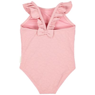 Maillot de bain 1 pièce à volants Dreamy Pink Rose (3-4 ans)