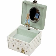 Boîte à bijoux musicale cube Pierre Lapin libellule