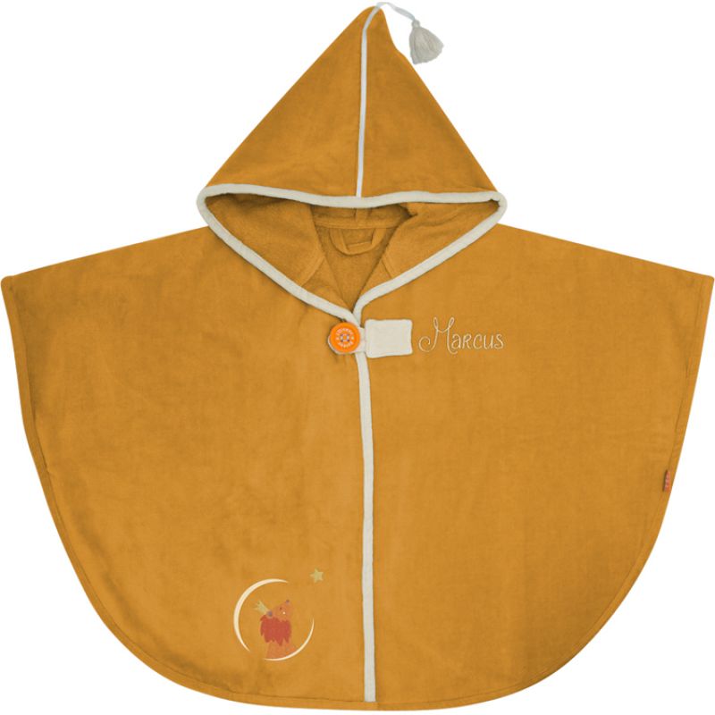 Cape de bain lion safran personnalisable (0-5 ans) L'oiseau bateau