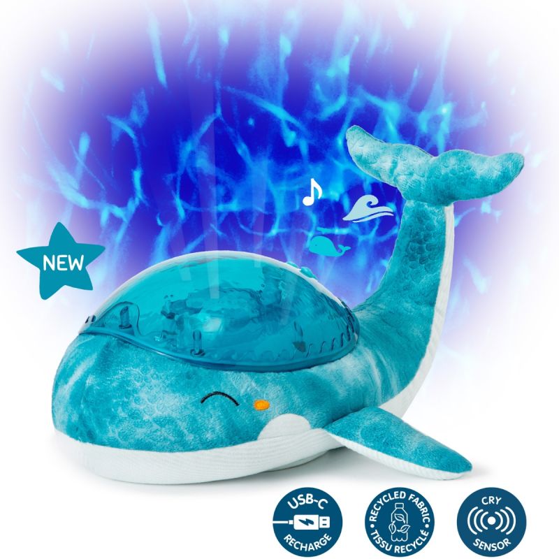 Veilleuse peluche Tranquil Whale Blue (rechargeable) Cloud B Produit 2