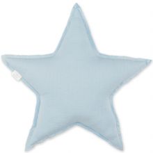 Coussin étoile bleu gris breeze (30 cm)  par Bemini